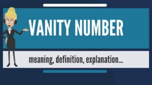 what are vanity numbers
